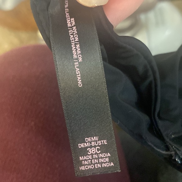 EUC Victoria Secret Black Demi Underwir Bra 38C - Picture 5 of 6